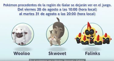 Pokémon GO confirma un evento especial con la región Galar; fecha y Pokémon elegidos