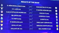 Champions League last 16 draw: results, schedule and dates