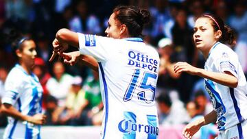 La delantera del Pachuca con s&oacute;lo 17 a&ntilde;os de edad, se mostr&oacute; contenta luego de marcar el primer gol en la historia de la nueva Liga MX Femenil.