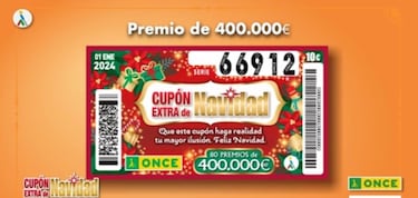 Cupón Extra Navidad de la ONCE: comprobar los resultados del sorteo de hoy, lunes 1 de enero
