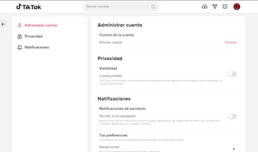 Cómo borrar tu cuenta de TikTok