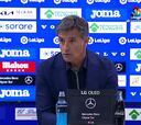 La reacción del técnico al "Míchel, vete ya" de la afición