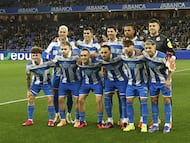 Once del Deportivo en Riazor.