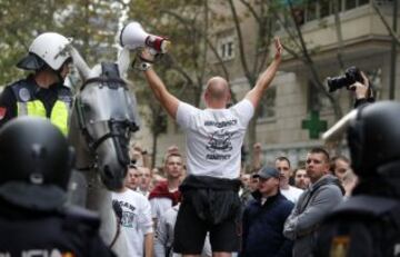 Los seguidores del Legia la lían en las calles de Madrid