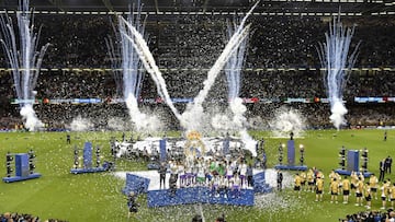 La afici&oacute;n del Real Madrid se acord&oacute; de Piqu&eacute; en su celebraci&oacute;n.