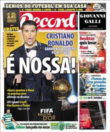 Portadas de la prensa deportiva