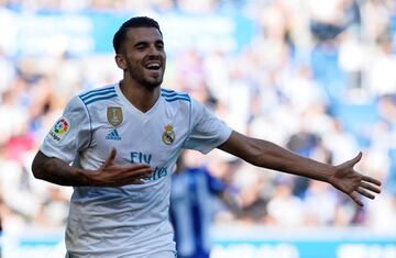 Dani Ceballos celebra el segundo gol.