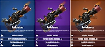 Todas las Recicladoras de la Temporada 6 de Fortnite