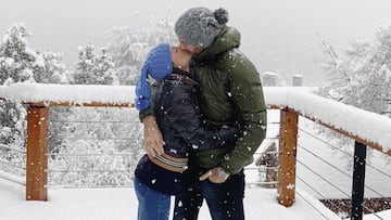 ¡Amor, besos y diversión en la nieve! Del Potro y Jujuy Jiménez ya no se ocultan