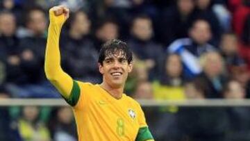 <b>GOLEADOR. </b>Kaká brilló con Brasil en Polonia con un 4-0 a Japón.