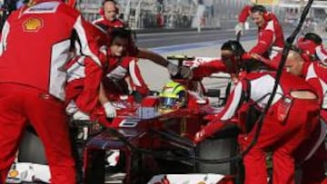 <b>ESTRATEGIA. </b>El equipo Ferrari acertó con su decisión.