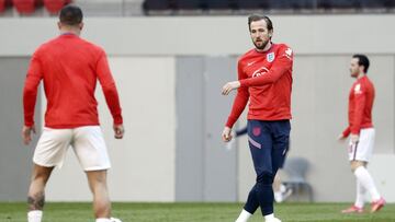 Kane en un entrenamiento de la selecci&oacute;n inglesa.