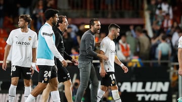 Alberto Marí, Cömert, Rubén Baraja y José Luis Gayà.