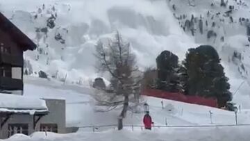 Avalancha en Zermatt (Suiza), el lunes 1 de abril del 2024.