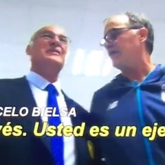 Como engrandecer la vida y el fútbol en 10": Ranieri con Bielsa...