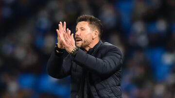 19/01/2022 FUTBOL PARTIDO DE COPA DEL REY REAL SOCIEDAD ATLETICO DE MADRID SIMEONE