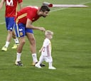Las imágenes de los hijos de los jugadores de la Selección en el entrenamiento