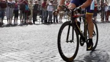 <b>EQUIP0. </b>Armstrong, durante el Giro.