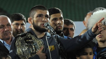 Khabib pone como condición para retar a Mayweather que la pelea no sea en Las Vegas