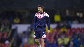 Alan Mozo of Guadalajara during the game America vs Guadalajara, corresponding to second leg match of Semifinals of the Torneo Clausura 2023 of the Liga BBVA MX, at Azteca Stadium, on May 21, 2023.
<br><br>
Alan Mozo de Guadalajara durante el partido America vs Guadalajara, Correspondiente al partido de Vuelta de Semifinales del Torneo Clausura 2023 de la Liga BBVA MX, en el Estadio Azteca, el 21 de Mayo de 2023.