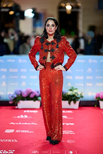 Elisa Zulueta en la alfombra roja.