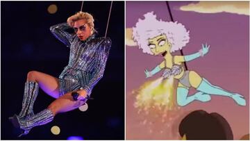 Los Simpsons predijeron el show de la Super Bowl de Lady Gaga