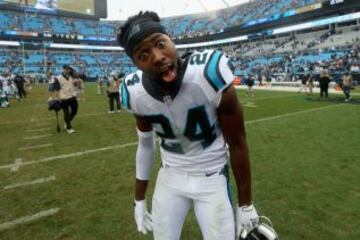 Y terminamos con el bueno de Josh Norman, cornerback de los Panthers, que es muy fan de esta sección y nos pidió por favor que le sacáramos. Le dijimos que sí, pero que tenía que ponernos caretos o algo. Bueno, no está mal, pero currátelo más si quieres salir la semana que viene, Josh.