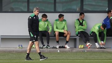 Pellegrini, durante un entrenamiento. 