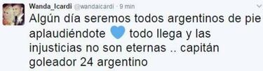 Wanda Icardi lanza un dardo a Bauza y luego se arrepiente