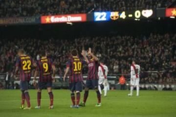 Gol 5-0 de Messi alegría