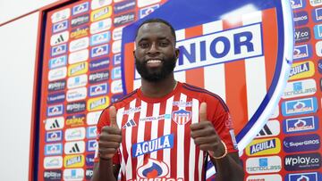 José Cuenú, defensa de Junior de Barranquilla