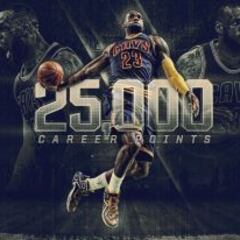 LeBron, el más joven de la historia en llegar a 25.000