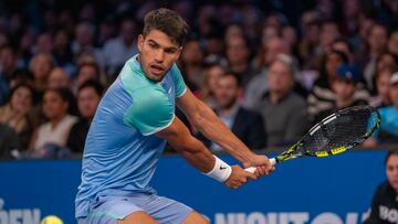 Alcaraz se rinde ante Tiafoe en la exhibición de Charlotte