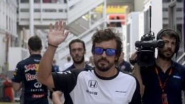 Alonso, el a&ntilde;o pasado en el circuito de Barcelona. 