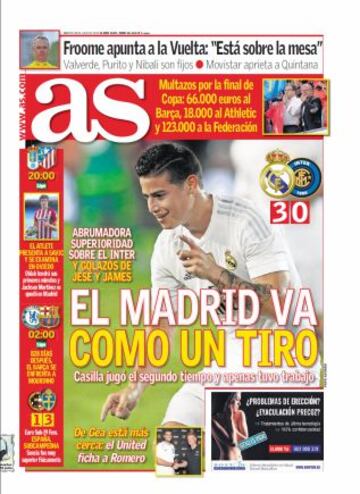 Las portadas de AS de julio