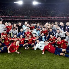 España-Suecia: el gol y la alegría de la clasificación en imágenes