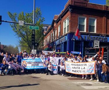 Las peñas madridistas invadieron Múnich