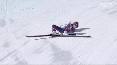 Secuencia de la caída de Lindsey Vonn.