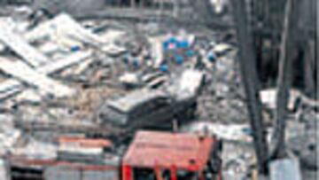 El atentado sepultó el coche del seleccionador