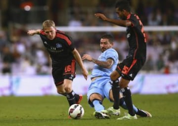 Manchester City se enfrentó a Hamburgo en el Al Ain, de los Emiratos Árabes Unidos.