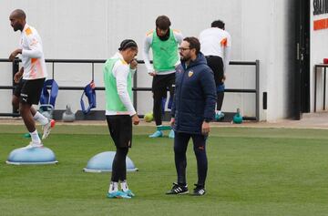 Bordalás, con Hélder Costa. 