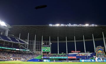 Colombia - Estados Unidos en el Marlins Park. 