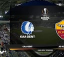 Resumen y goles del Gent vs. Roma de la Europa League