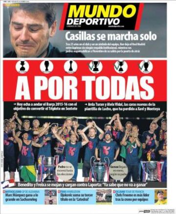 Portadas de la prensa deportiva