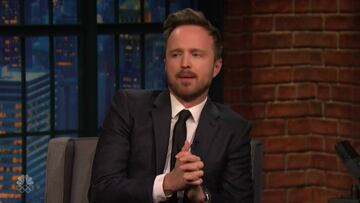 Aaron Paul reconoci&oacute; que &#039;se llev&oacute; alg&uacute;n recuerdo&#039; del rodaje de Breaking Bad, en el programa de Seth Meyers el pasado 4 de mayo