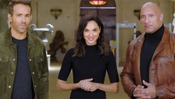 Imagen de Ryan Reynolds, Gal Gadot y Dwyane Johnson.