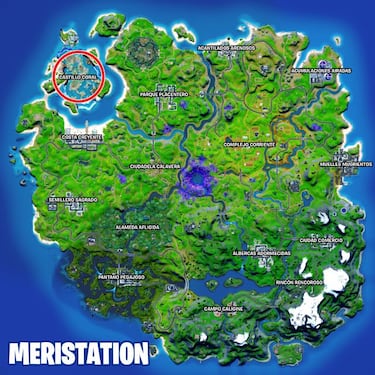 Fortnite: Castillo Coral está siendo abducido por la nave nodriza