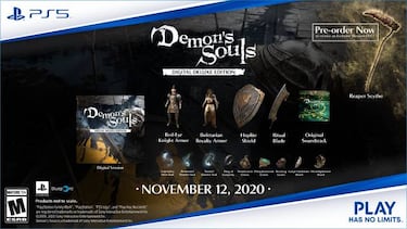 Demons’ Souls (PS5) presenta una edición de 100 euros con extras del juego original