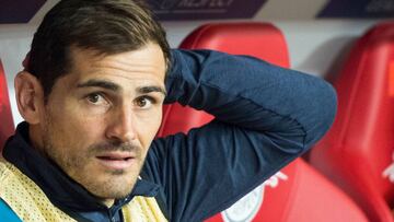 Iker Casillas se quedó en el banquillo contra el Leipzig.