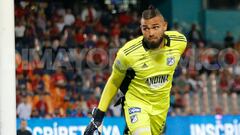 Álvaro Montero, arquero de Millonarios en un partido del FPC.